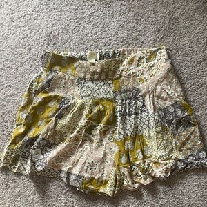 Anthropologie patterned shorts
